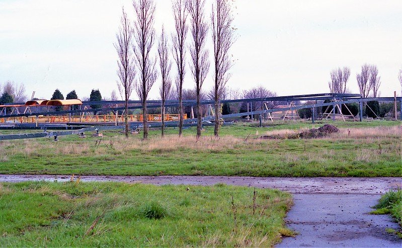 New Pleasurewood Hills under construction in Cleethorpes 1990
