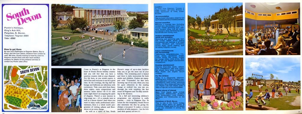 Pontins South Devon 1972 brochure