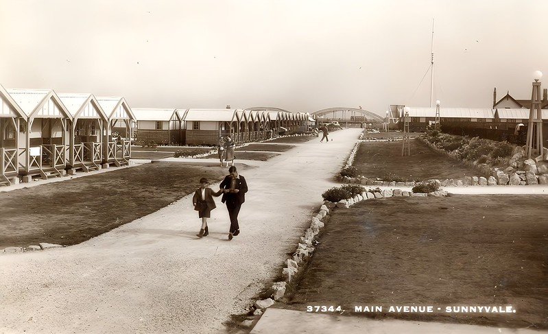 Main avenue at Sunnyvale Holiday Camp in Rhyl