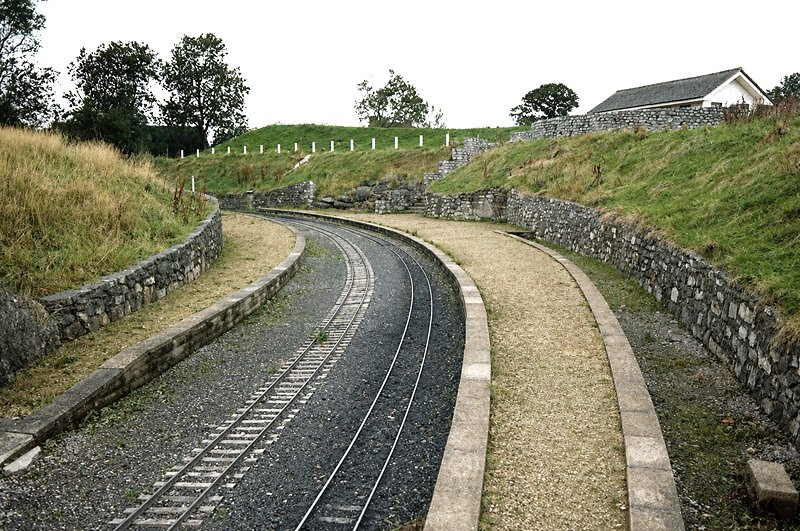 Grand Junction Station at Oakhill Manor miniature railway. Note the ticket office top right