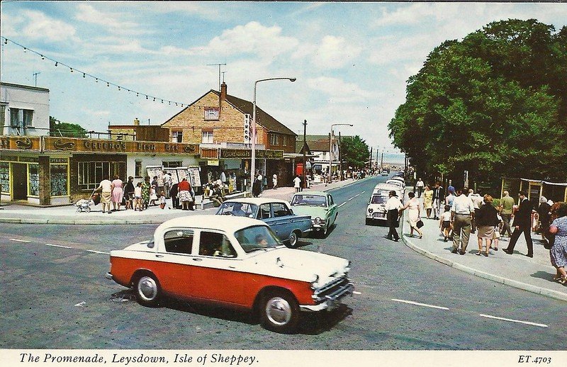 General view of the promenade in Leysdown