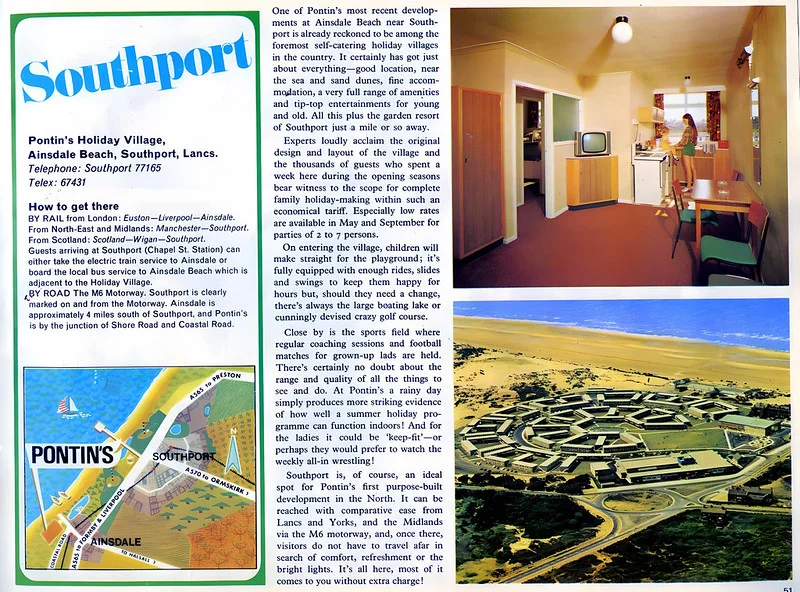 Pontins Southport: A brief history Pontins Southport 1972 brochure