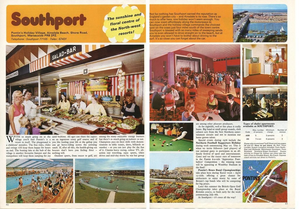 Pontins Southport 1976 brochure