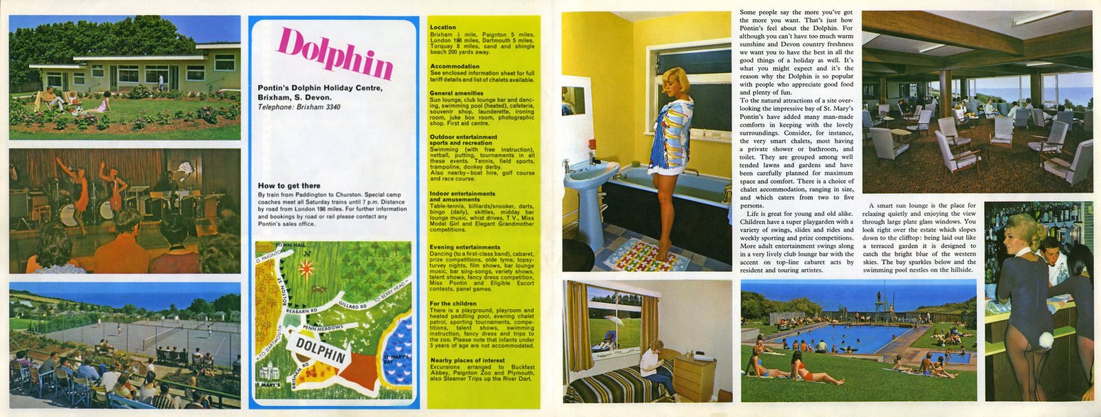 Pontins Dolphin Holiday Camp brochure 1972