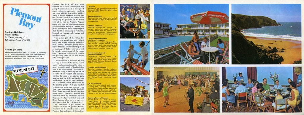Pontins Plemont Bay brochure 1972