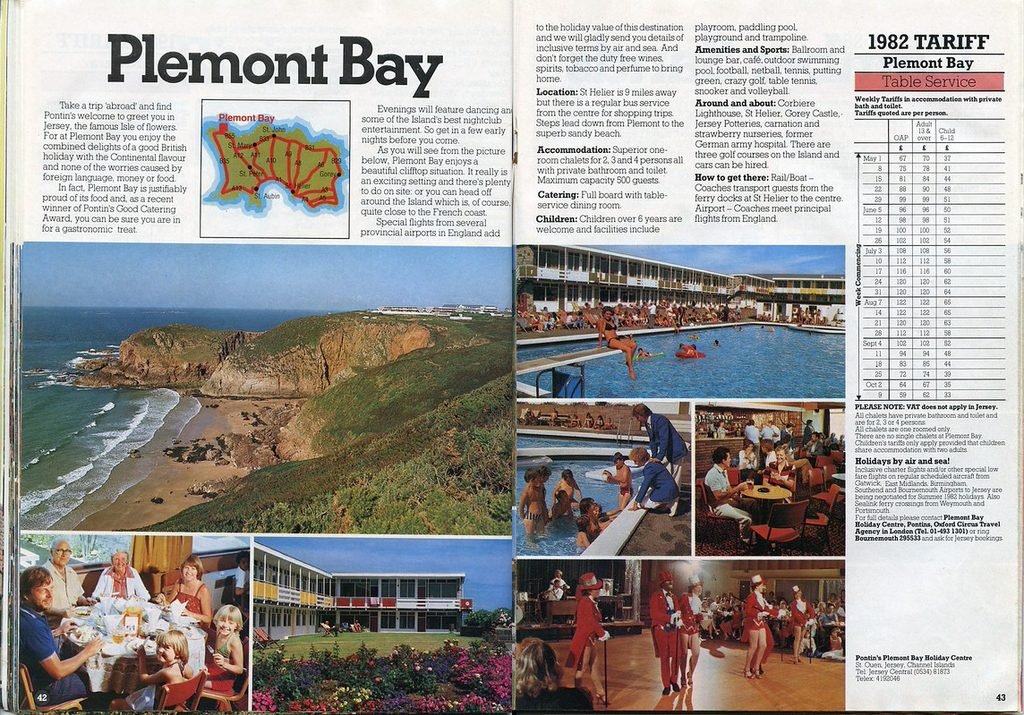Pontins Plemont Bay brochure 1982