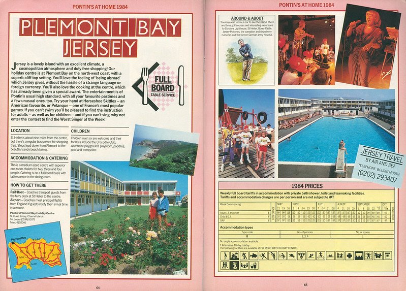 Pontins Plemont Bay brochure 1984