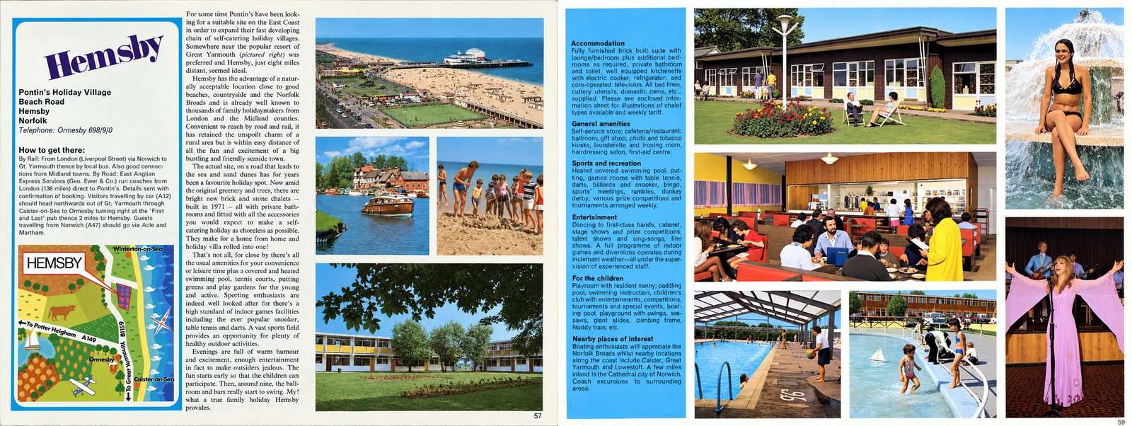 Pontins Hemsby 1972 brochure