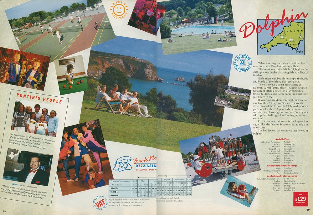 Pontins Dolphin 1990 brochure