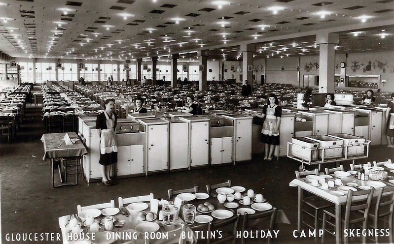 Gloucester house dining hall at Butlins Skegness