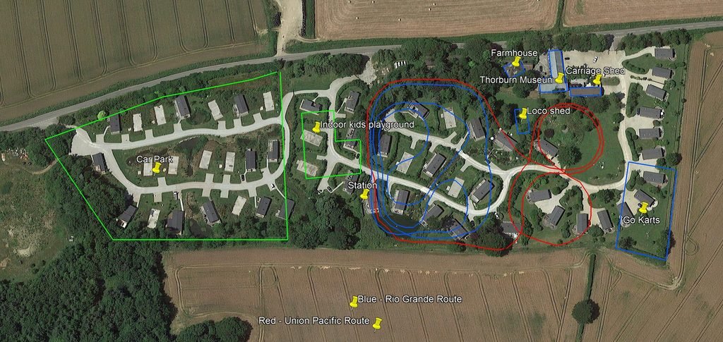 map of southern halt in Cornwall showing where the old dobwalls tracks used to be