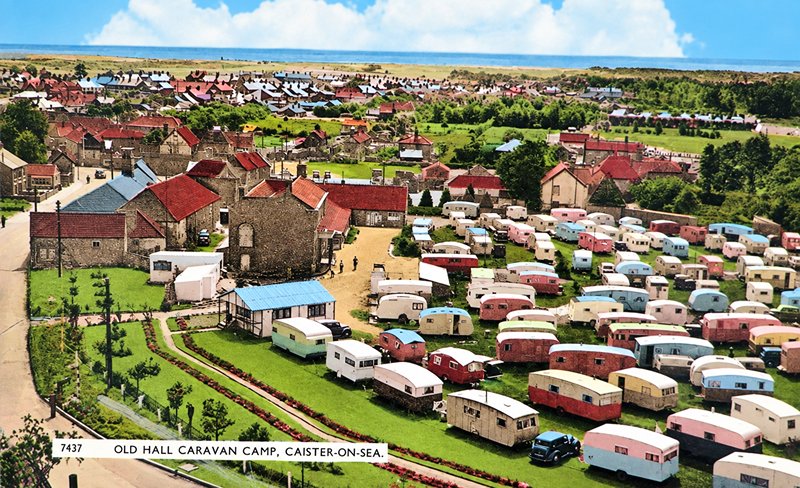 Old hall caravan park in caister