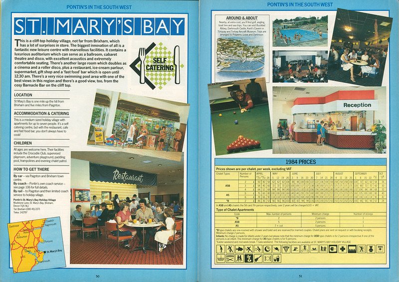 Pontins St Mary's Bay brochure from 1982